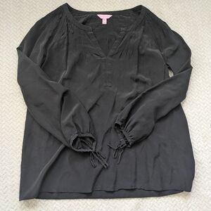 Lilly Pulitzer Black Blouse